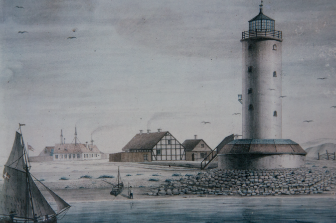 Lighthouse painting